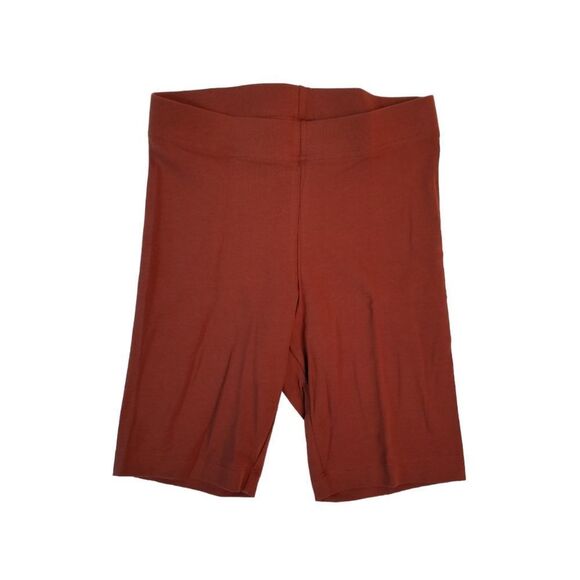 Old Navy Burnt Red High Rise Long Biker Shorts NWT XS 1 0239 - Picture 4 of 4